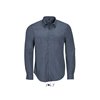 BARNET MEN LONG SLEEVE HEATHER POPLIN SHIRT