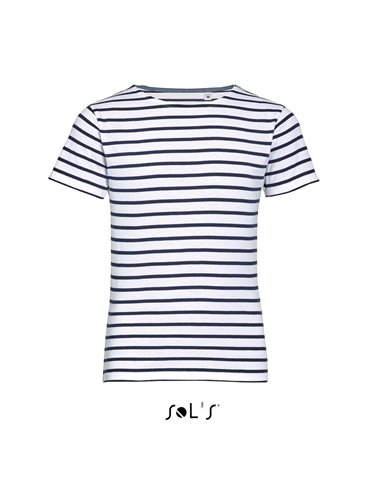 MILES KIDS ROUND NECK STRIPED T-SHIRT