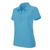 LADIES' SHORT SLEEVE MELANGE POLO SHIRT