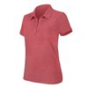 LADIES' SHORT SLEEVE MELANGE POLO SHIRT