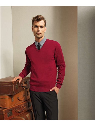 MENS V-NECK KNITTED SWEATER