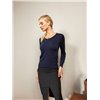 LADIES V-NECK KNITTED SWEATER