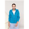 LADIES' MELANGE FULL ZIP HOODED SWEATSHIRT