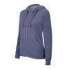 LADIES' MELANGE FULL ZIP HOODED SWEATSHIRT