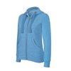 LADIES' MELANGE FULL ZIP HOODED SWEATSHIRT