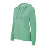 LADIES' MELANGE FULL ZIP HOODED SWEATSHIRT