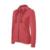 LADIES' MELANGE FULL ZIP HOODED SWEATSHIRT