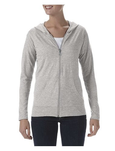 WOMEN'S TRI-BLEND FULL-ZIP HOODED JACKET