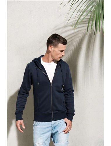 MEN’S ORGANIC  ZIPPED HOODIE