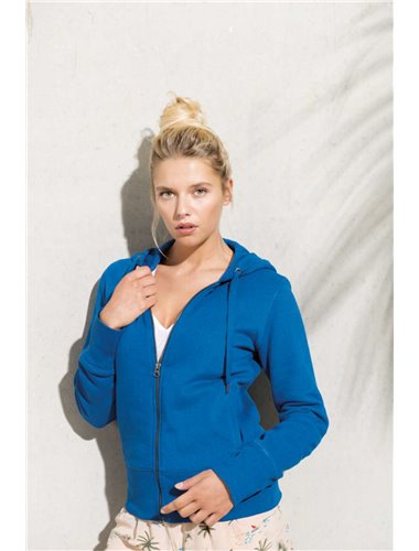 LADIES’ ORGANIC ZIPPED HOODIE