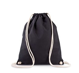 ORGANIC COTTON BACKPACK WITH DRAWSTRING CARRY HANDLES