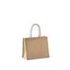 JUTE CANVAS TOTE SHOPPING BAG - MEDIUM