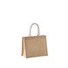 JUTE CANVAS TOTE SHOPPING BAG - MEDIUM