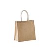 JUTE CANVAS TOTE SHOPPING BAG - LARGE