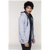 CONTRAST HOODED FULL ZIP SWEATSHIRT