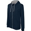 CONTRAST HOODED FULL ZIP SWEATSHIRT