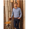 MEN’S MICROCHECK (GINGHAM) LONG SLEEVE COTTON SHIRT