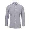 MEN’S MICROCHECK (GINGHAM) LONG SLEEVE COTTON SHIRT