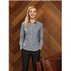 LADIES’ MICROCHECK (GINGHAM) LONG SLEEVE COTTON SHIRT