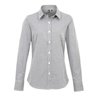 LADIES’ MICROCHECK (GINGHAM) LONG SLEEVE COTTON SHIRT