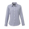 LADIES’ MICROCHECK (GINGHAM) LONG SLEEVE COTTON SHIRT