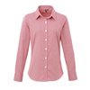 LADIES’ MICROCHECK (GINGHAM) LONG SLEEVE COTTON SHIRT