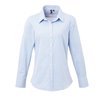 LADIES’ MICROCHECK (GINGHAM) LONG SLEEVE COTTON SHIRT