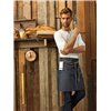 "DIVISION" WAXED LOOK DENIM WAIST APRON