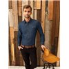 MEN’S JEANS STITCH DENIM SHIRT