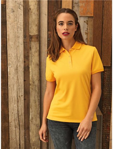 LADIES’ COOLCHECKER PIQUE POLO