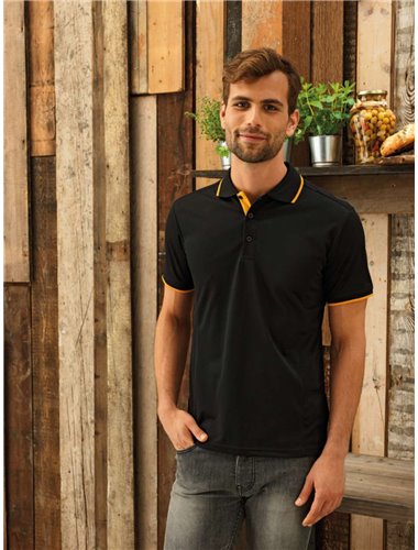 MEN’ S CONTRAST COOLCHECKER POLO