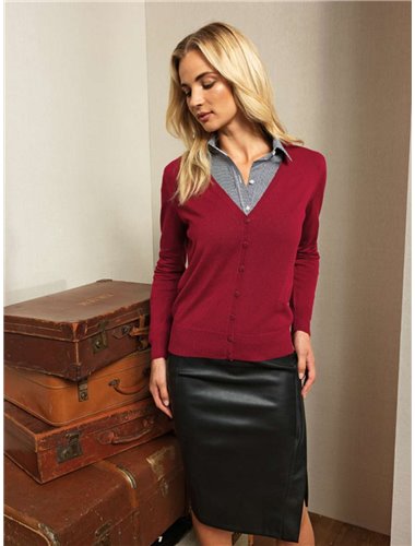 LADIES’ BUTTON THROUGH KNITTED CARDIGAN