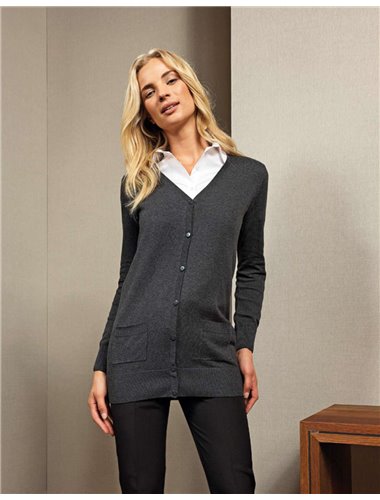 LADIES’ LONG LINE KNITTED CARDIGAN