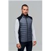 DUAL-FABRIC SLEEVELESS SPORTS JACKET