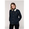 LADIES' SHERPA-LINED DENIM JACKET