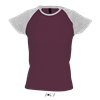 MILKY WOMEN'S 2-COLOR RAGLAN SLEEVES T-SHIRT