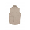 UNISEX PADDED MULTI-POCKET POLYCOTTON VEST