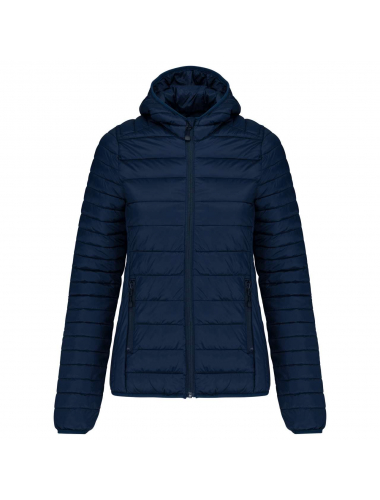 LADIES' LIGHTWEIGHT HOODED DOWN JACKET