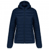 LADIES' LIGHTWEIGHT HOODED PADDED JACKET