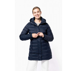 LADIES' LIGHTWEIGHT HOODED PADDED PARKA