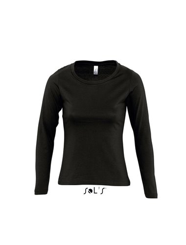 SOL'S MAJESTIC - WOMEN'S ROUND COLLAR LONG SLEEVE T-SHIRT