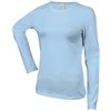 LADIES' LONG-SLEEVED CREW NECK T-SHIRT