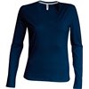 LADIES' LONG-SLEEVED V-NECK T-SHIRT