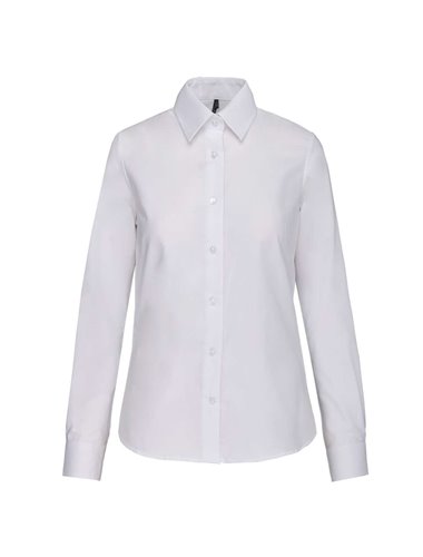 LADIES' LONG-SLEEVED OXFORD SHIRT