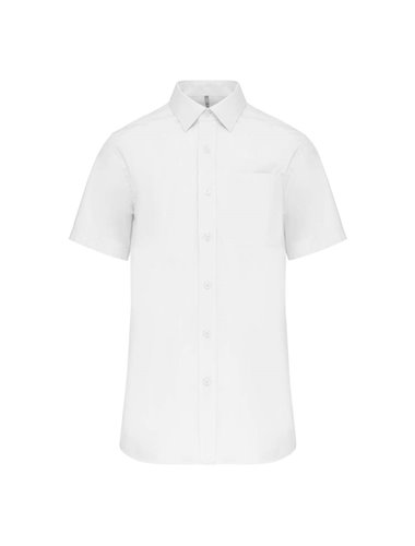 MEN'S SHORT-SLEEVED COTTON POPLIN SHIRT