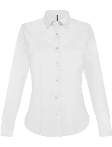 LADIES' LONG-SLEEVED STRETCH SHIRT