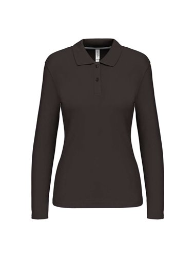 LADIES' LONG-SLEEVED POLO SHIRT