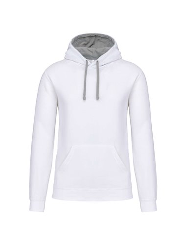 MEN'S CONTRAST HOODED SWEATSHIRT