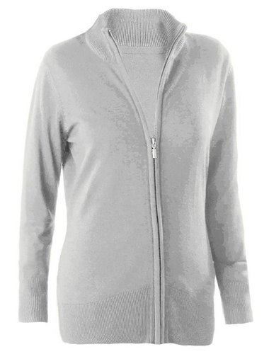 LADIES' FULL ZIP  CARDIGAN