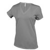 LADIES' SHORT-SLEEVED V-NECK T-SHIRT